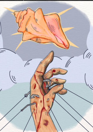 2 hands touching